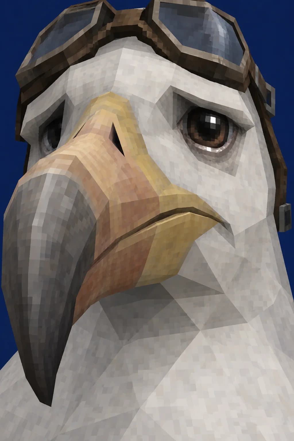 Albatross Aviator Goggles Low Poly