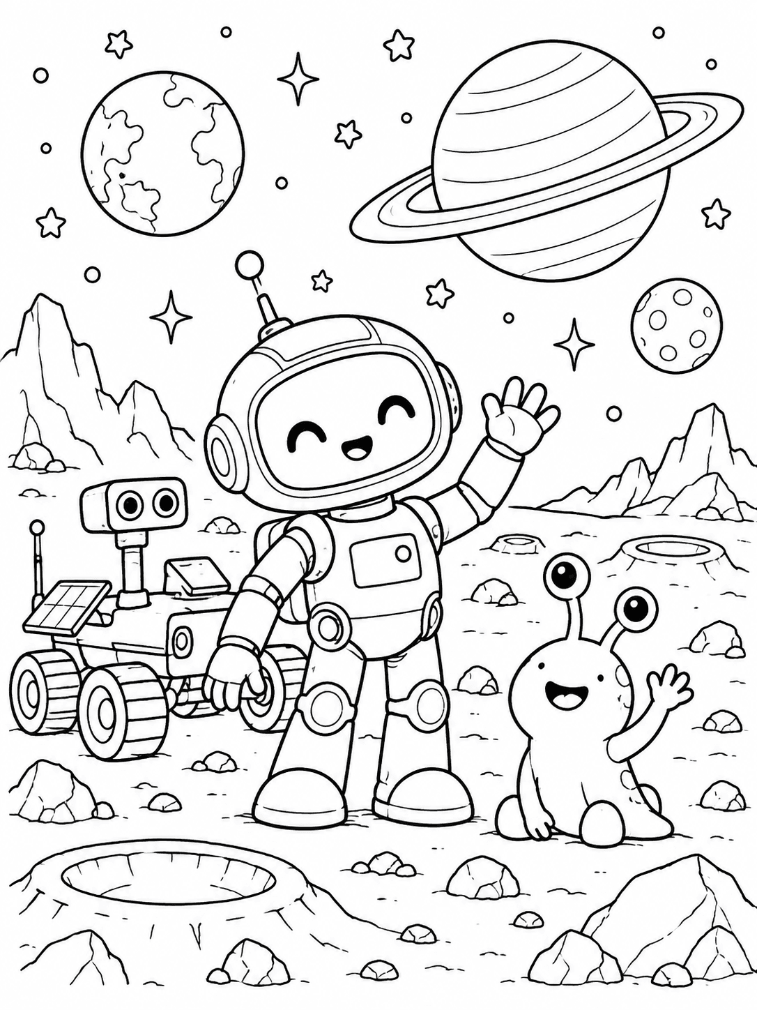A moon adventure, one color at a time
