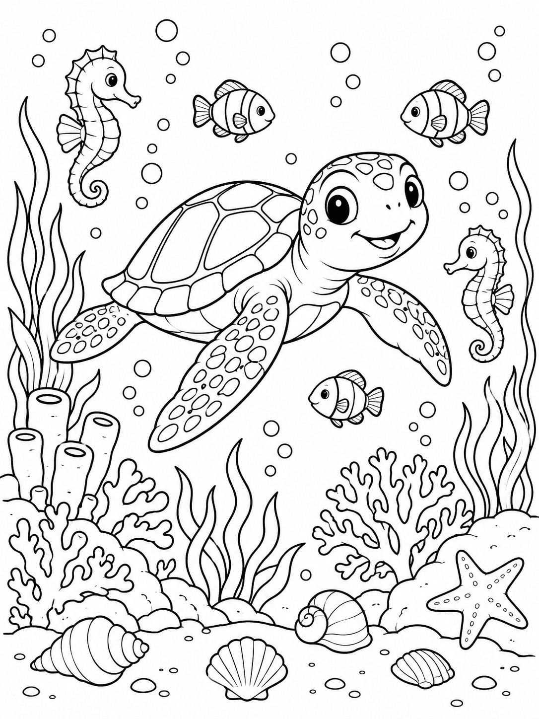 An underwater world to fill with color