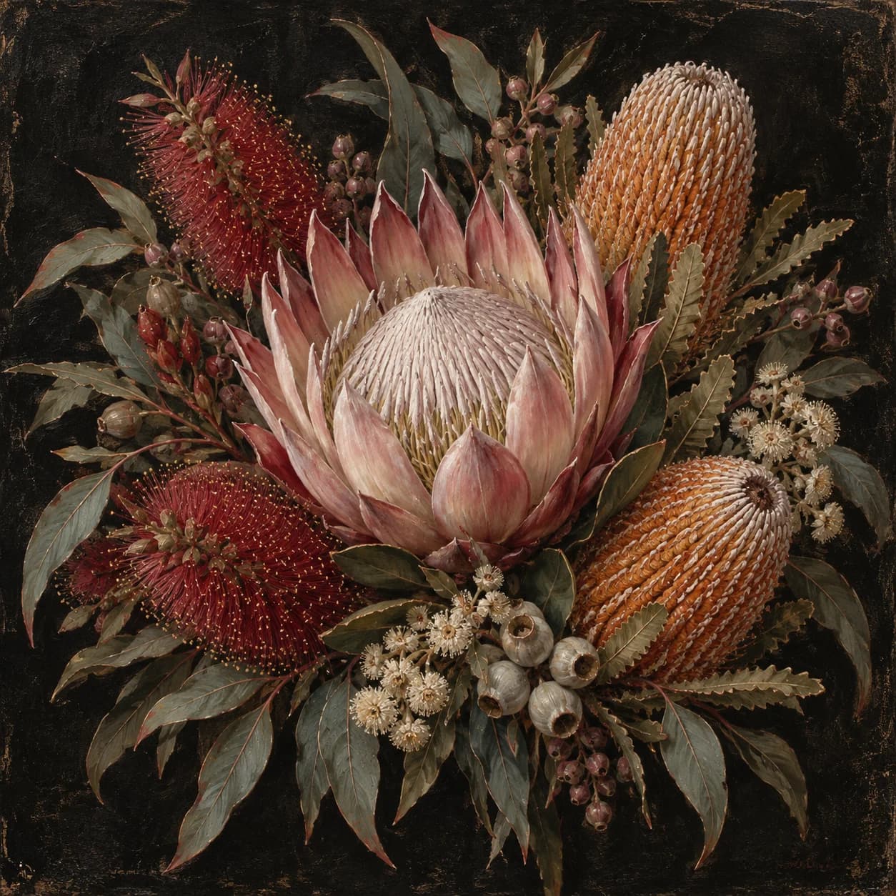 Australian Native Bouquet Black Oil