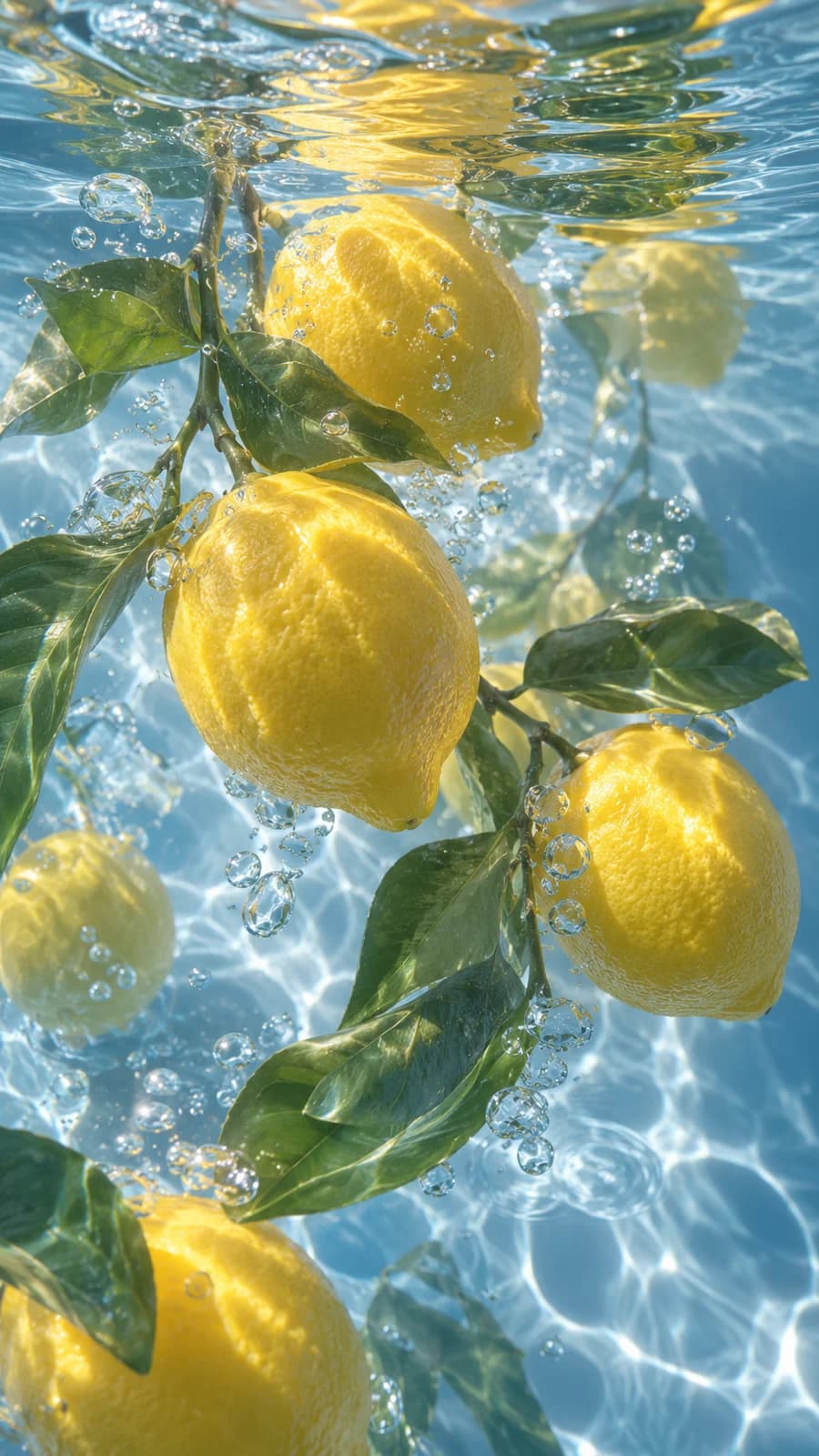 Lemons Blue Water
