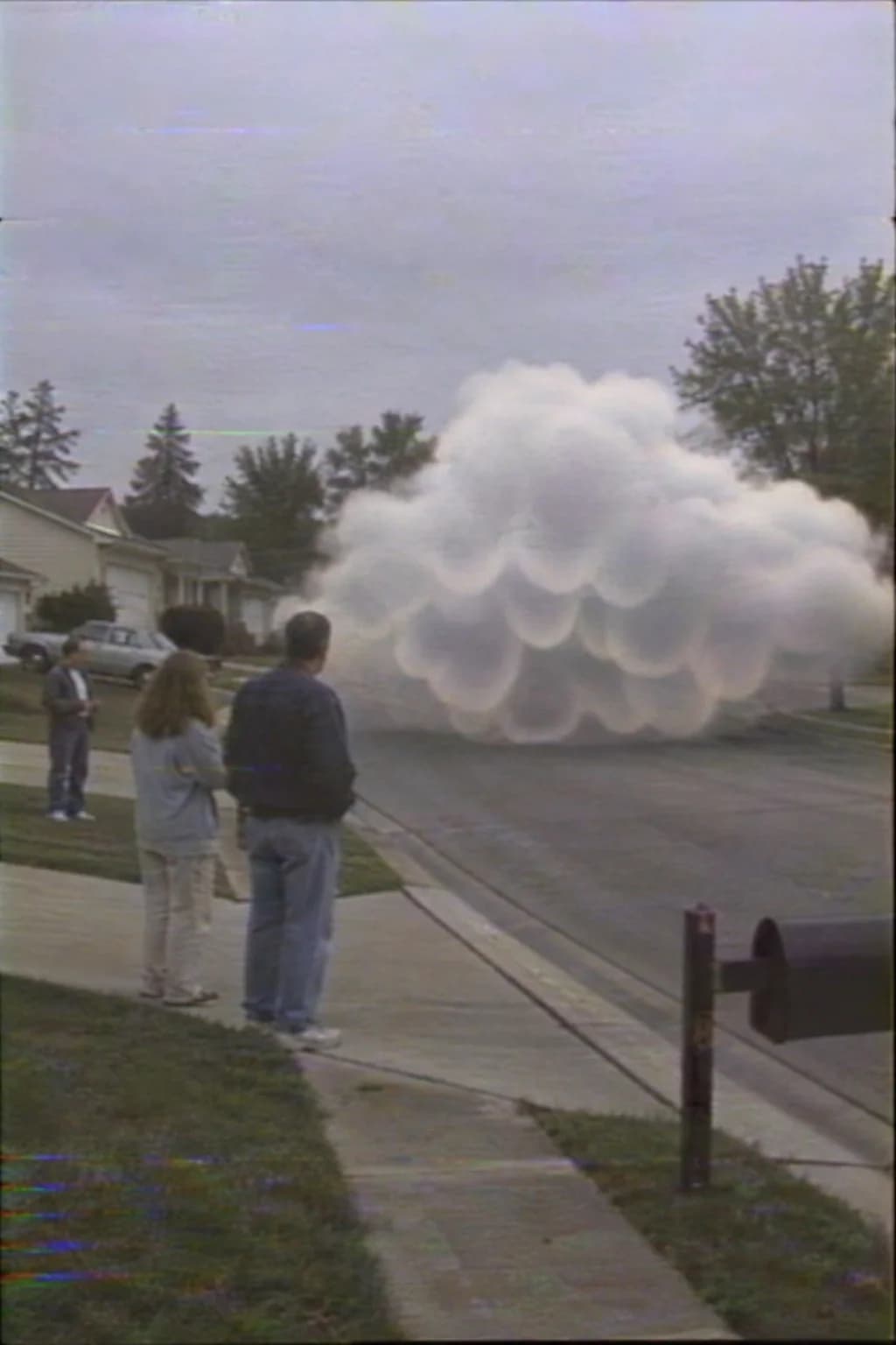 Mammatus Cloud Suburban Street 90s