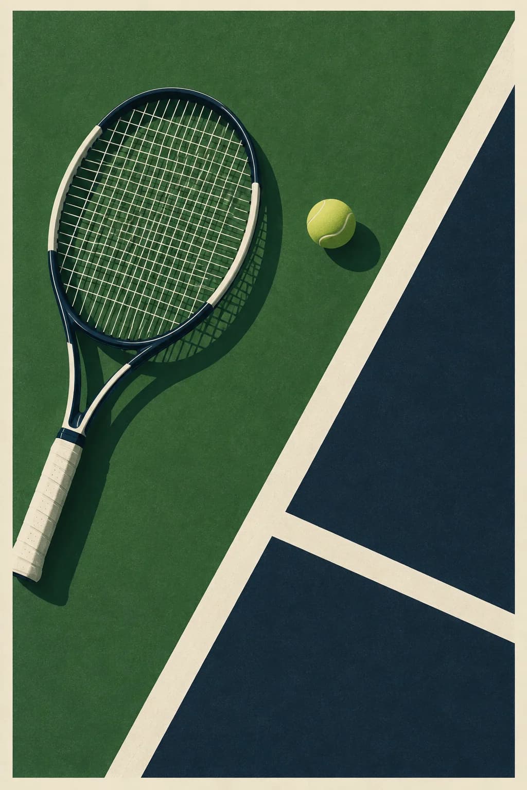 Minimalist Tennis Poster