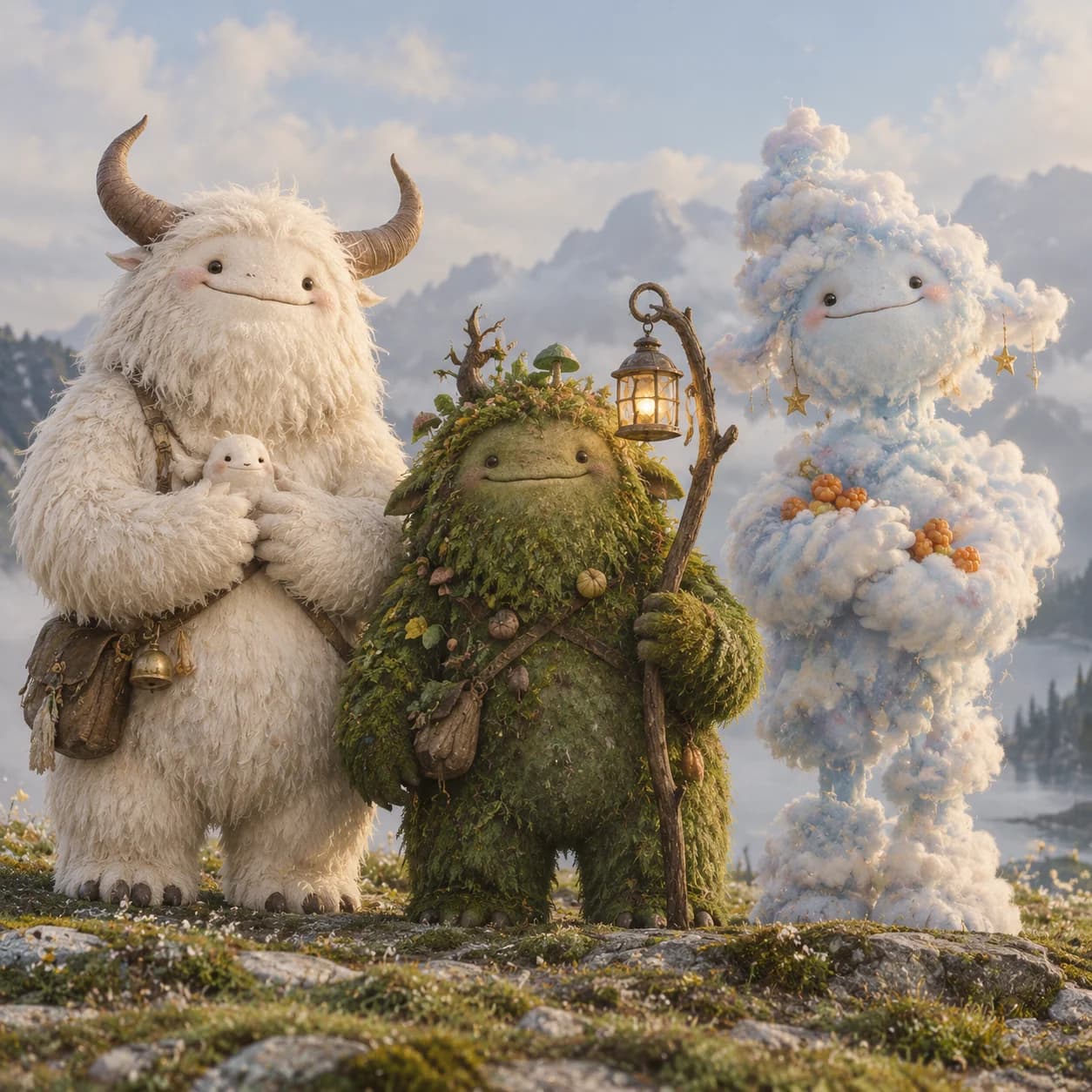 Whimsical Monster Trio