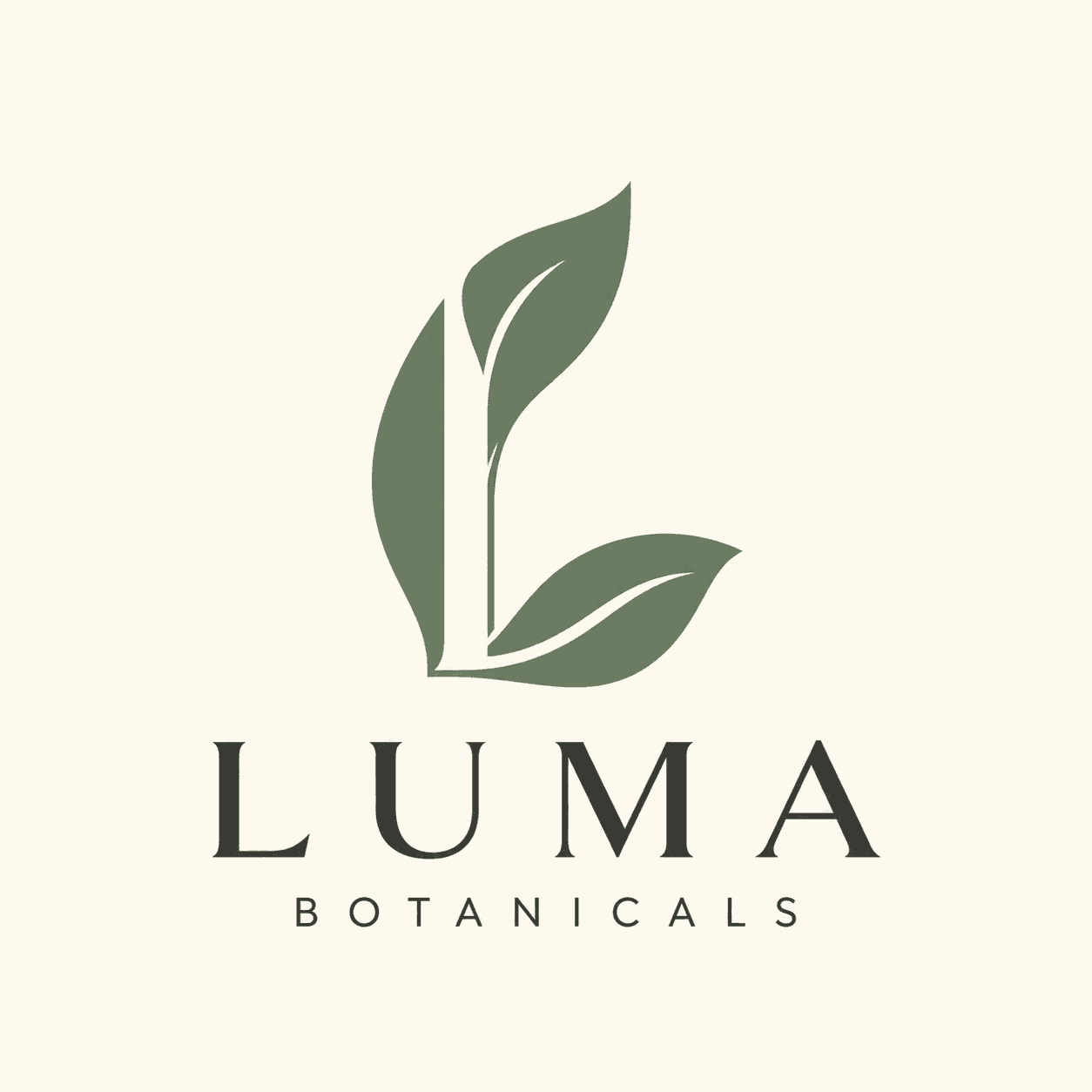 A botanical identity built around a leaf