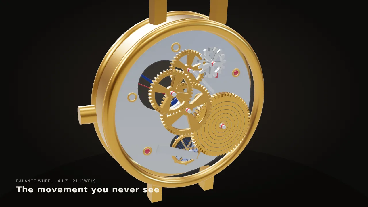 Mechanical watch, exploded