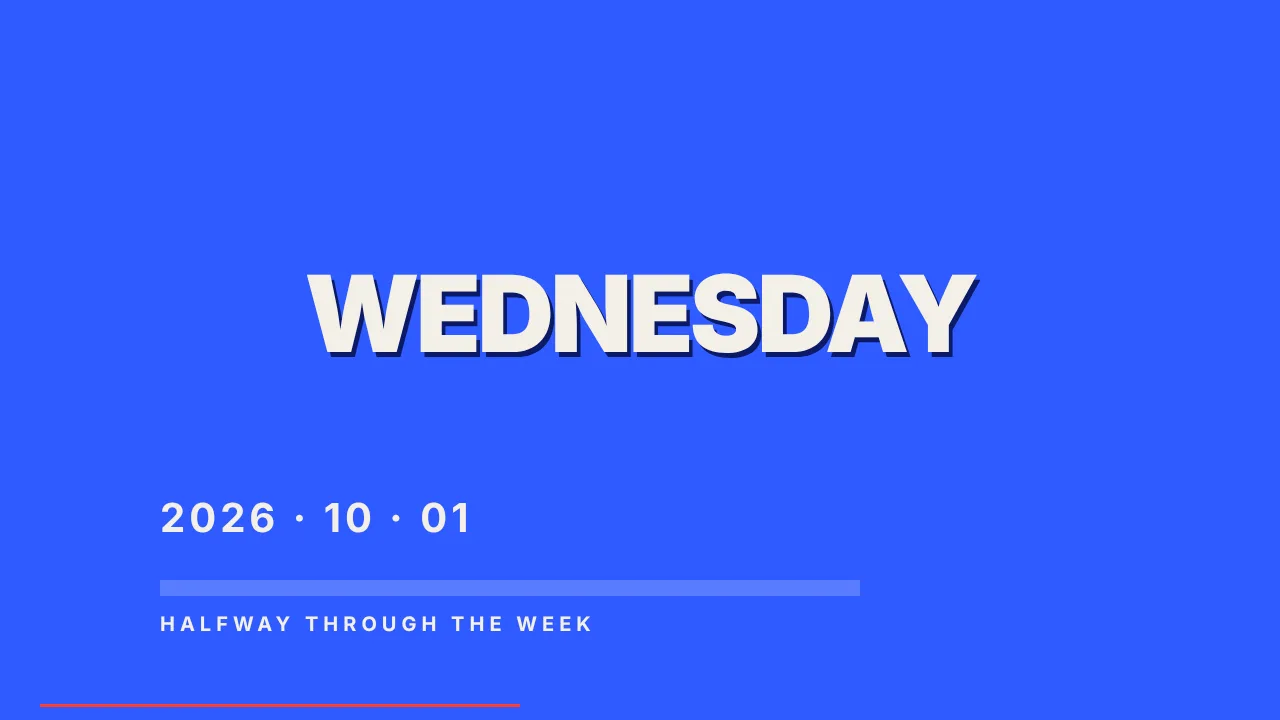 "What day is it?" as motion graphics