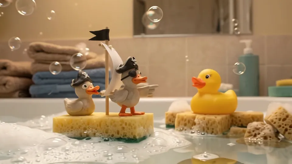 Bathtub pirate