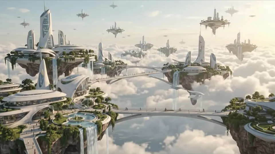 City above the clouds