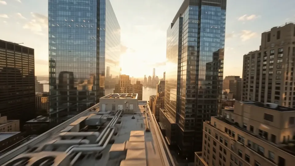 Golden hour in New York